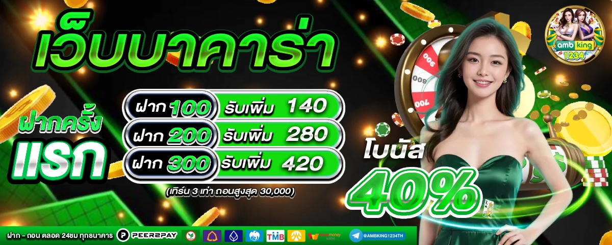 เว็บตรงฝากถอนไม่มีขั้นต่ํา 1 บาทก็ถอนได้วอเลท - แบนเนอร์โปรโมชั่น